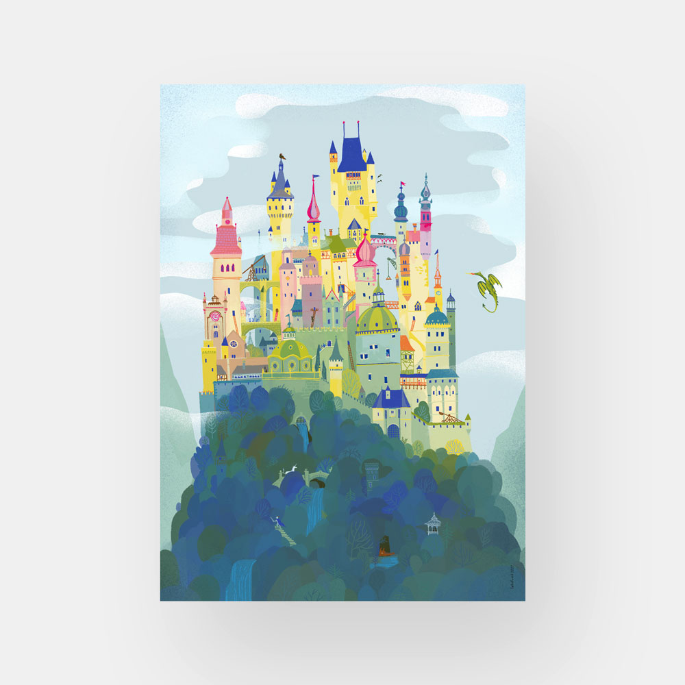 Märchenschloss Poster für Kinder